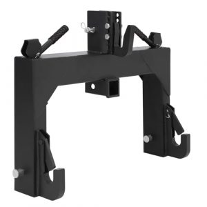 Garvee 3 Point Quick Hitch Category 1, 3000 LBS Lifting Capacity Tractor Quick Hitch, 27.5" Between Lower Arms, 14.5" ~17.5" Level Adjustment, Quick Hitch Adaptor to Category 1 and 2 Tractors (Black)
