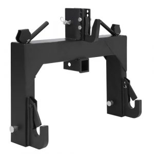 GARVEE 3 Point Quick Hitch Category 1, 3000 LBS Lifting Capacity Tractor Quick Hitch, 27.5" Between Lower Arms, 14.5" ~17.5" Level Adjustment, Quick Hitch Adaptor to Category 1 and 2 Tractors (Black)