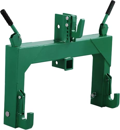 3 Point Hitch Attachments with 2-InchReceiver Hitch 3000 Lbs Capacity 3 Point Quick Hitch for Tractor for 1 & 2 Tractor with 5 Adjustable Bolt
