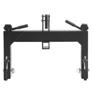 3 Point Quick Hitch for Category 1 and 2 Tractors 3000lbs Attachments Adaptation with 2'' Receiver Hitch and 5 Level Adjustable Bolt