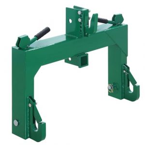 Heavy Duty 3 Point Quick Hitch for Tractors, Category 1 & 2, 3000LB Capacity, 2 Receivers, 5-Level Adjustable Hook, Fits 3 Point Hitch Attachments, Fits Implements, Heavy Duty Hitch System,Orange