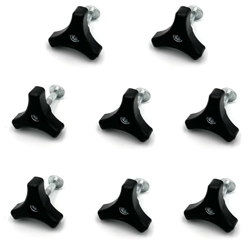 Lawn Mower Triangle Handle Bolts Knob Nut Screw for Honda and Other Snow Throwers Replacement Parts 8 Sets