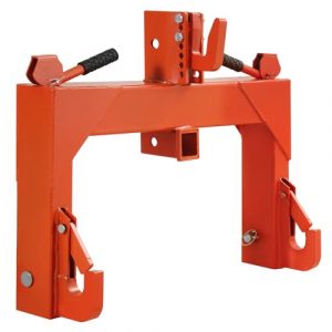 Garvee 3 Point Quick Hitch Category 1, 3000 LBS Lifting Capacity Tractor Quick Hitch, 27.5" Between Lower Arms, 14.5" ~17.5" Level Adjustment, Quick Hitch Adaptor to Category 1 and 2 Tractors