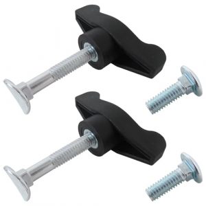 Upgrade Universal Replacment Parts T-Handle Bolts (4 Bolts 2 Handles(Compatible with Most Lawn mowers Snow throwers Other Outdoor Equipment