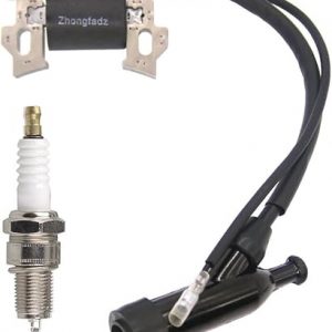Ignition Coil with Spark Plug Replacement for Honda Gx110 Gx120 Gx140 Gx160 Gx200 5.5hp 6.5hp Generator Lawn Mower Part