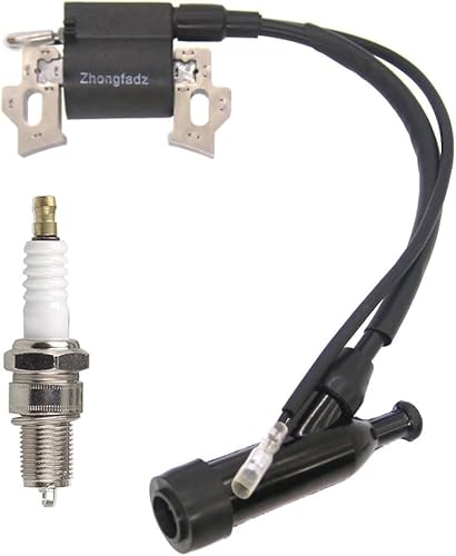 Ignition Coil with Spark Plug Replacement for Honda Gx110 Gx120 Gx140 Gx160 Gx200 5.5hp 6.5hp Generator Lawn Mower Part