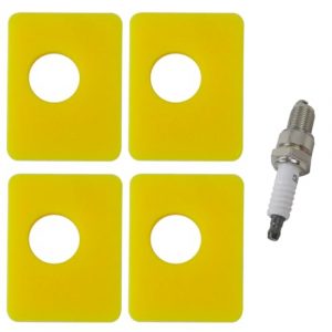 Welsdolk 4pcs 799579 Air Filter with Spark Plug Fit for Briggs and Stratton 550E-550Ex Series 09P000, 08P000 Engine, Lawn Mower Air Cleaner Foam Filter Replaces 4248 5434 799579