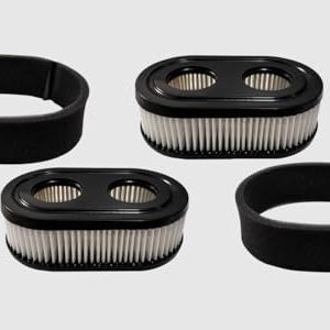 2Pcs 593260 Lawn Mower Air Filter with 2Pcs Sponge Air Filters 798452 334404 Replacement Part,Filters for 4247 5432 5432k 09P00 09P702 550E 500EX 550EX 625 575EX Series Engines