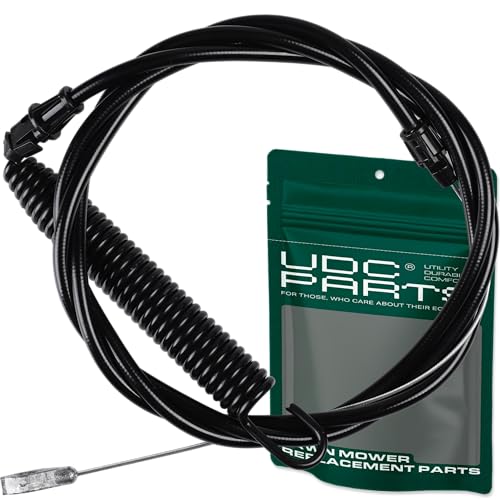 UDC Parts 532435111 Deck Engagement Clutch Cable for Craftsman YT3000 YT4000 YTS3000 YTS4000 408714 435111 Husqvarna LT126 LT151 CT126 LTH18538 532197257 532408714 197257 Poulan AYP Lawn Mowers