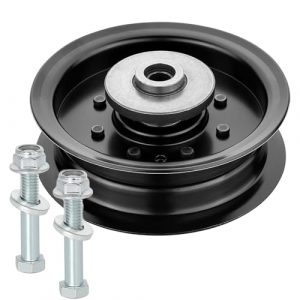 196104 Idler Pulley Fits for 48" 54" Mower Deck, 197380 Flat Idler Pulley Bearing for for 532196104 TS342, TS343, TS348 Lawn Tractor Deck