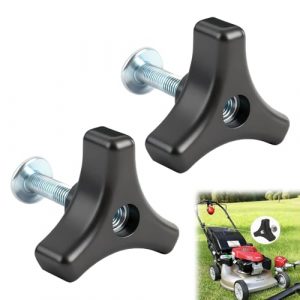 4 Sets Lawn Mower Handle Bolts, Lawn Mower Handle Knobs Nut Bolt, Triangle Handle Knob Screw Bolt Set Replacement, for Honda Lawn Mower or Other Lawn Machine Accessories Supplies Replacement Parts