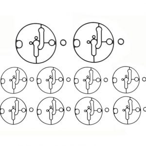 Makufitcar 10 Packs Carburetor Float Bowl Gasket Kit with Seals O-Ring Compatible with Nikki Troy-Bilt Toro Lawn Mowers Briggs Stratton Lawn Mowers Replace Part Number 698781