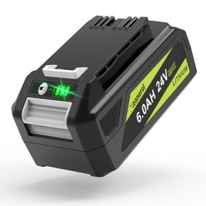 Xeanerol 6.0Ah 24V Battery Replacement for Greenworks 24 Volt Lithium ion Battery Compatible with 24V MAX 29842 29852 24322 BAG709 LB24A020 Lawn Mower Trimmer Weed Blower