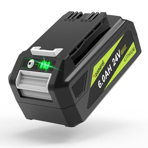 Xeanerol 6.0Ah 24V Battery Replacement for Greenworks 24 Volt Lithium ion Battery Compatible with 24V MAX 29842 29852 24322 BAG709 LB24A020 Lawn Mower Trimmer Weed Blower