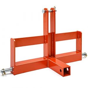 YITAMOTOR 3 Point Trailer Hitch with 2" Receiver for Category 1, 3 Pt Tractor Quick Hitch Drawbar Adapter Attachments with Suitcase Weight Brackets