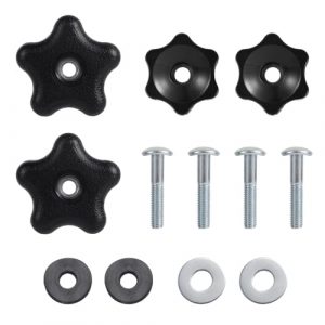 Penitue 4 Sets Lawn Mower Handle Bolts, Durable Snowblower Handle Knobs with Washers Nuts Screws and Bolts Parts Ergonomic Hex Design Tool for Toro Lawn Mower & Snowblower