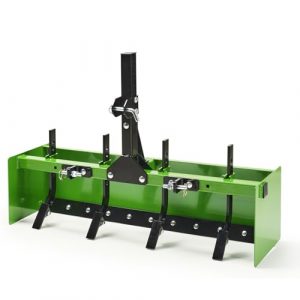 ONECHOI Box Blade Scraper, 46” Three-Point Hitch Tow Behind Attachments for Cat-0 Garden Lawn Mower Tractors, w/12mm Thicken Shank, Great for Leveling, Grading, Landscaping and More