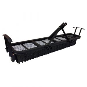 Field Tuff 5' 3 Point Cultipacker, 26 Cast Iron Packer Wheels, 60" Working Width, Fits Category 1 Hitch, Ideal for ATV/Tractor Lawn Attachments, Black